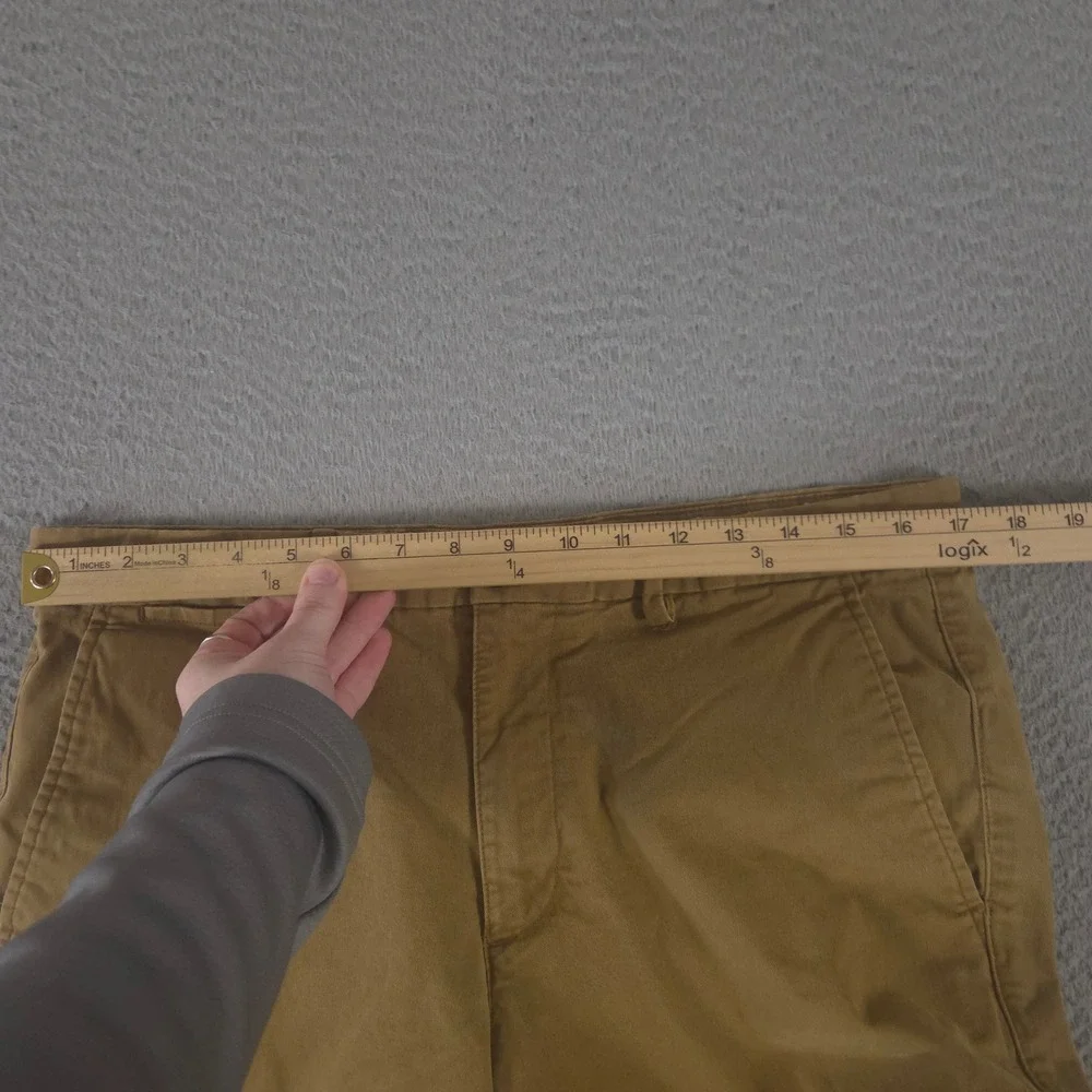 Gap Pants Mens 34x32 Tan Essential Khaki Slim Fit Stretch GapFlex Chino Trousers